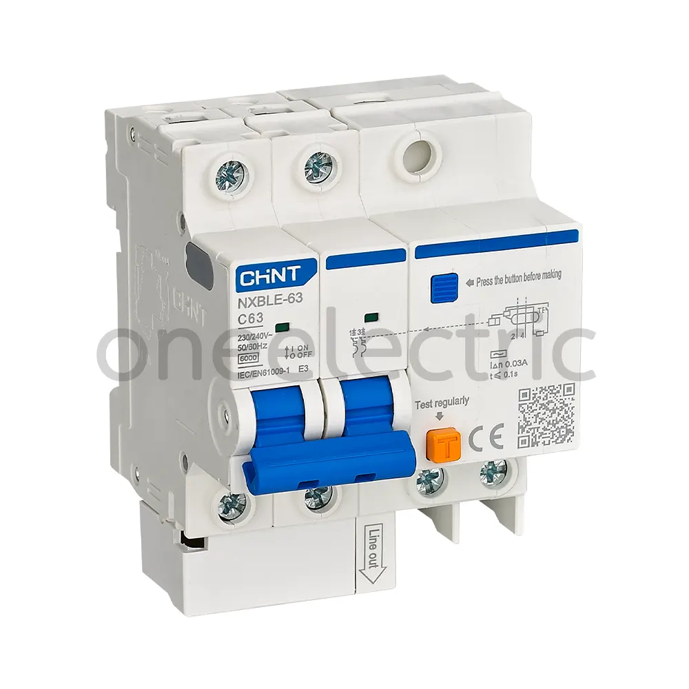CHINT NXBLE-63 เซอร์กิตเบรกเกอร์ กันดูด RCBO 2P