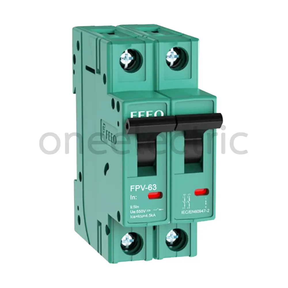 FEEO FPV-63 550VDC 2P DC MCB เซอร์กิตเบรกเกอร์