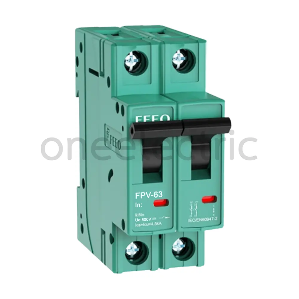 FEEO FPV-63 800VDC 2P DC MCB เซอร์กิตเบรกเกอร์