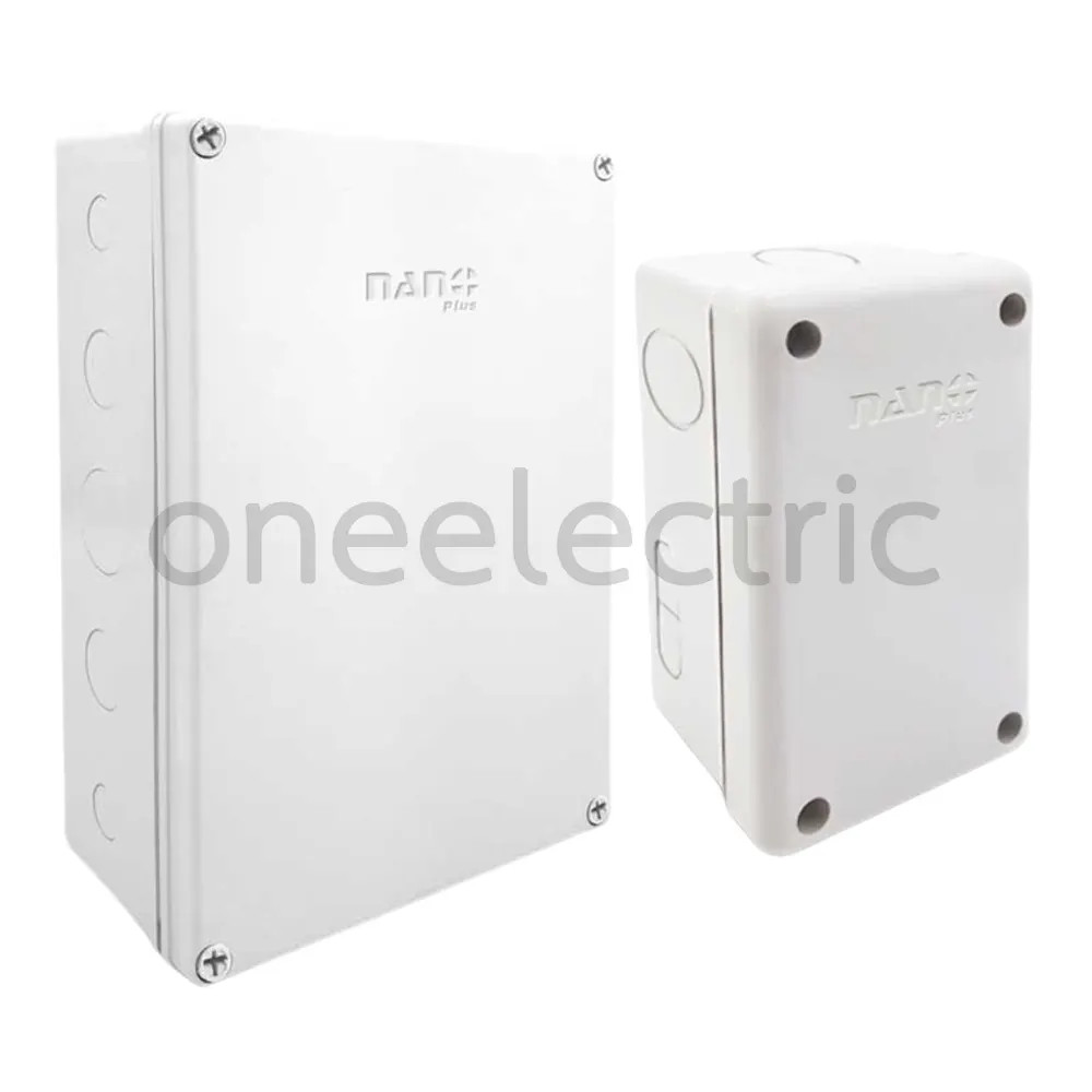 NANO NNP กล่องพักสายไฟ กันน้ำ สีขาว