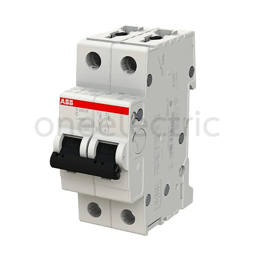 ABB S202M-C6 เซอร์กิตเบรกเกอร์ 2P 6A 10KA