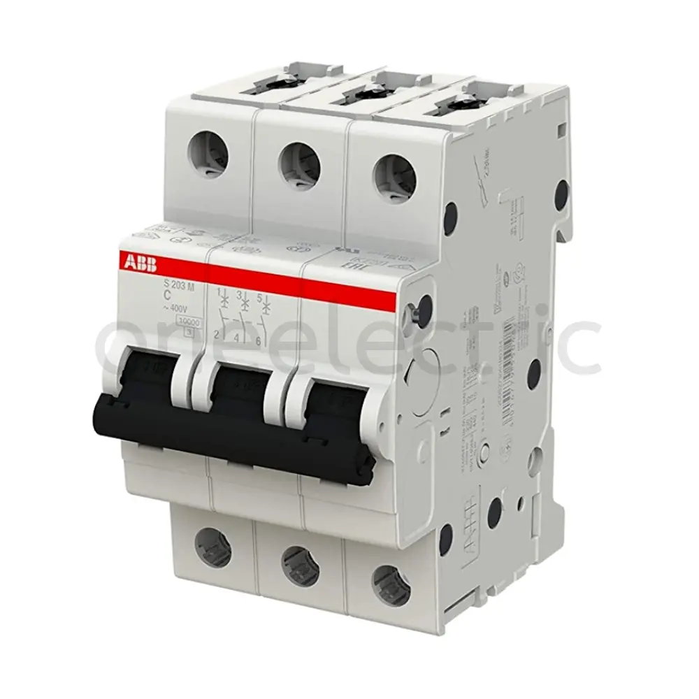 ABB S203M-C10 เซอร์กิตเบรกเกอร์ 3P 10A 10KA