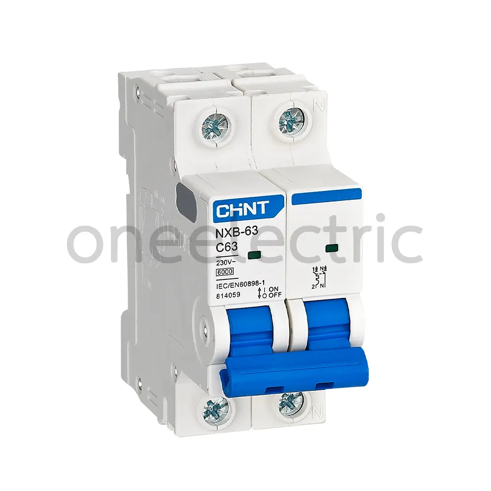 CHINT NXB-63 เซอร์กิตเบรกเกอร์ 2P 63A 10KA