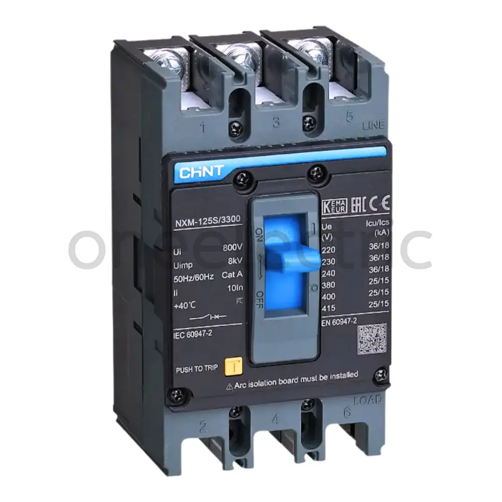 CHINT NXM-125H/3300 เบรกเกอร์ 3P 125A 50KA
