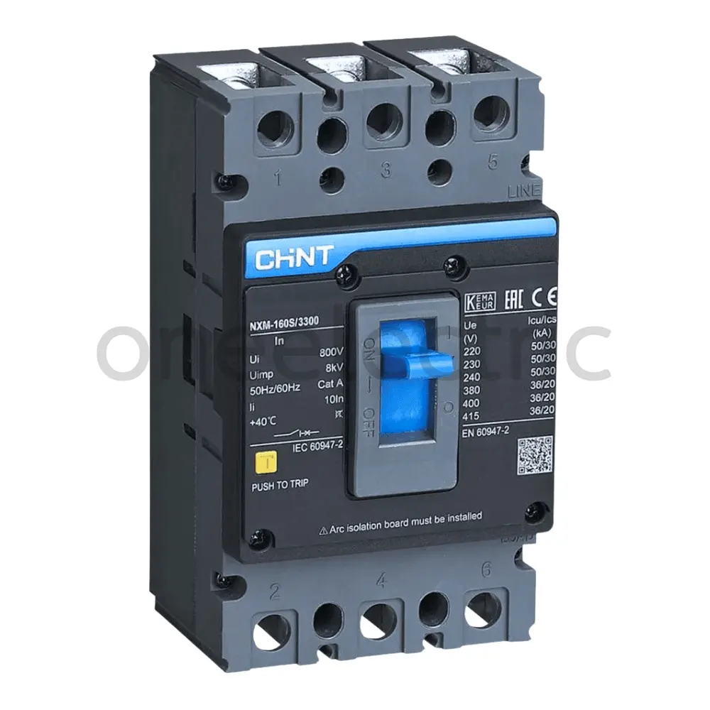 CHINT NXM-160S/3300 เบรกเกอร์ 3P 100A 36KA