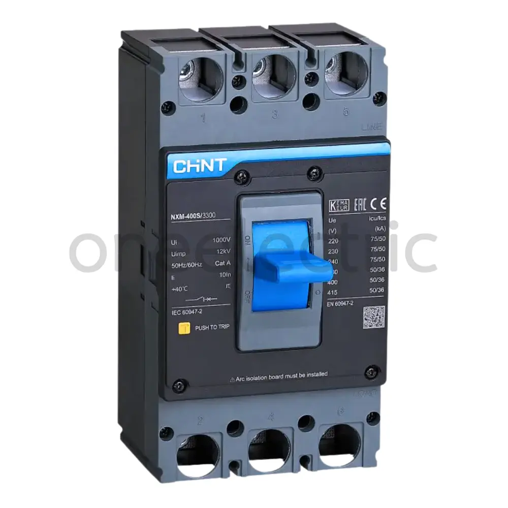 CHINT NXM-400S/3300 เบรกเกอร์ 3P 350A 70KA