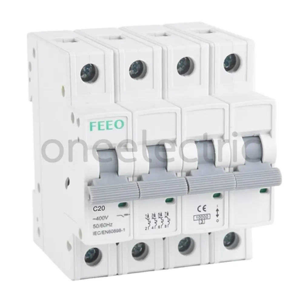 FEEO FE7-63 4P 20A เซอร์กิตเบรกเกอร์ AC MCB