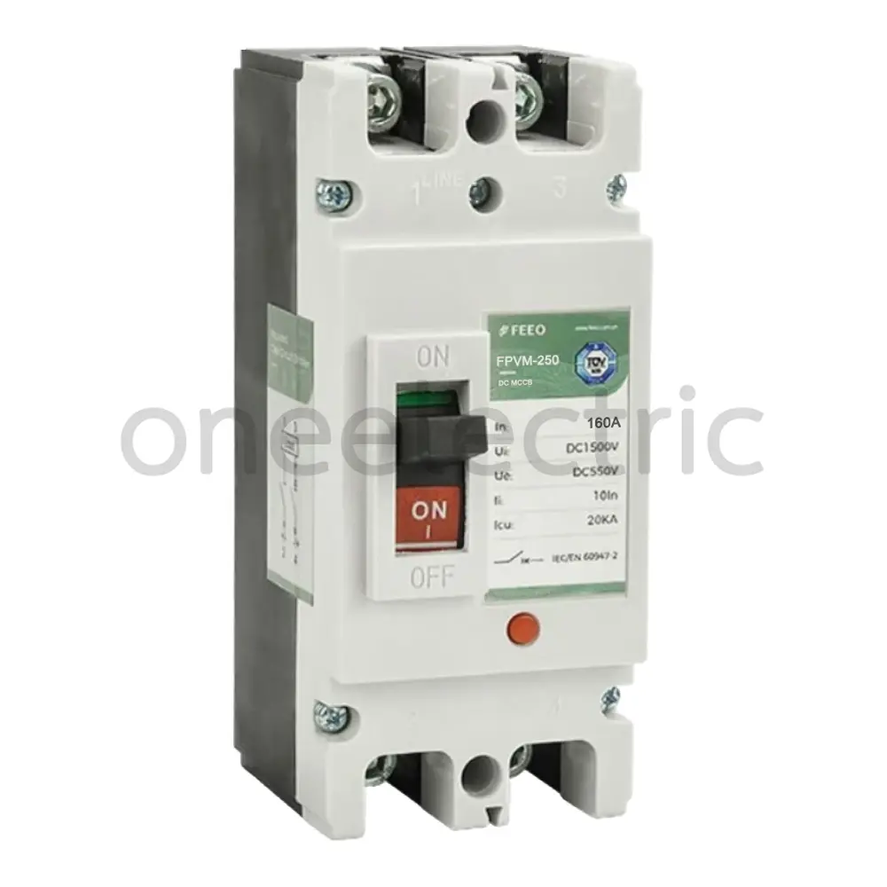FEEO FPVM-250 550VDC 2P 160A เบรกเกอร์ DC MCCB