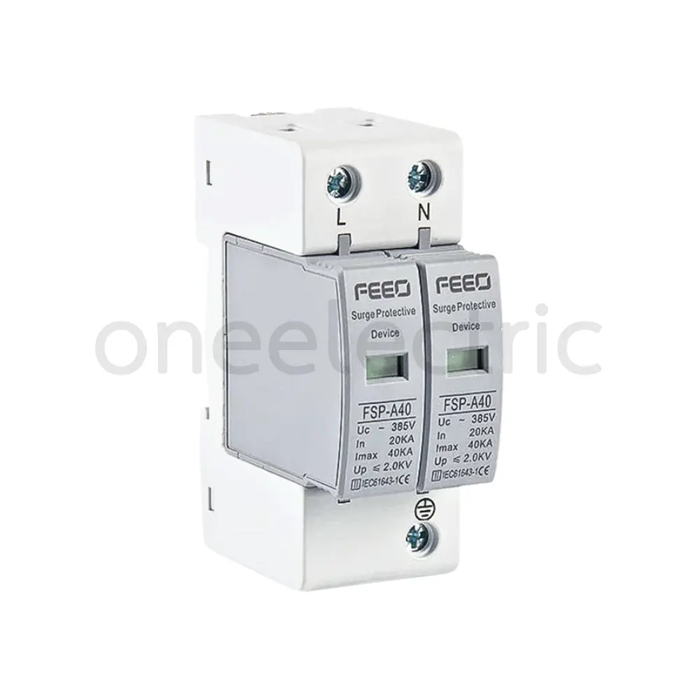 FEEO-FSP-A40-TYPE2-AC-SPD-2P-20-40KA-275VAC-SURGE-PROTECTIVE-DEVICE-อุปกรณ์ป้องกันไฟกระชาก.webp