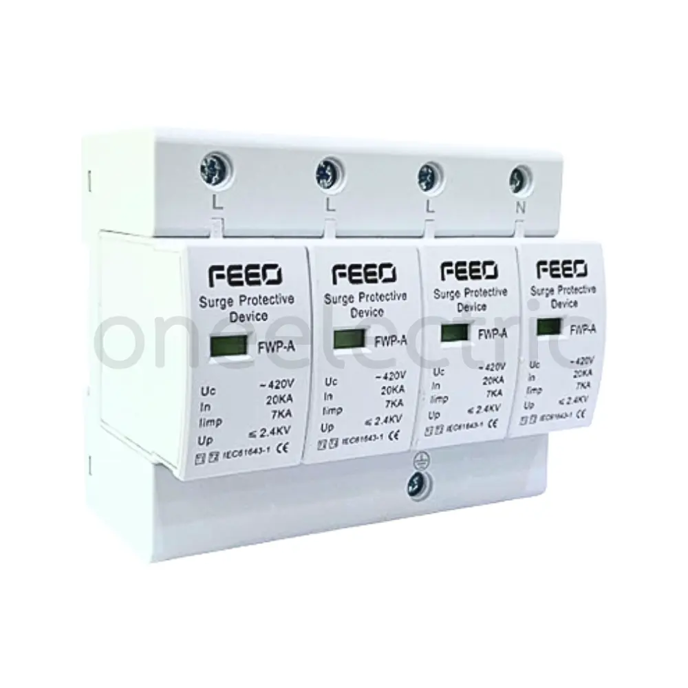 FEEO-FWP-A40-TYPE1-2-AC-SPD-4P-20-40KA-420VAC-SURGE-PROTECTIVE-DEVICE-อุปกรณ์ป้องกันไฟกระชาก.webp