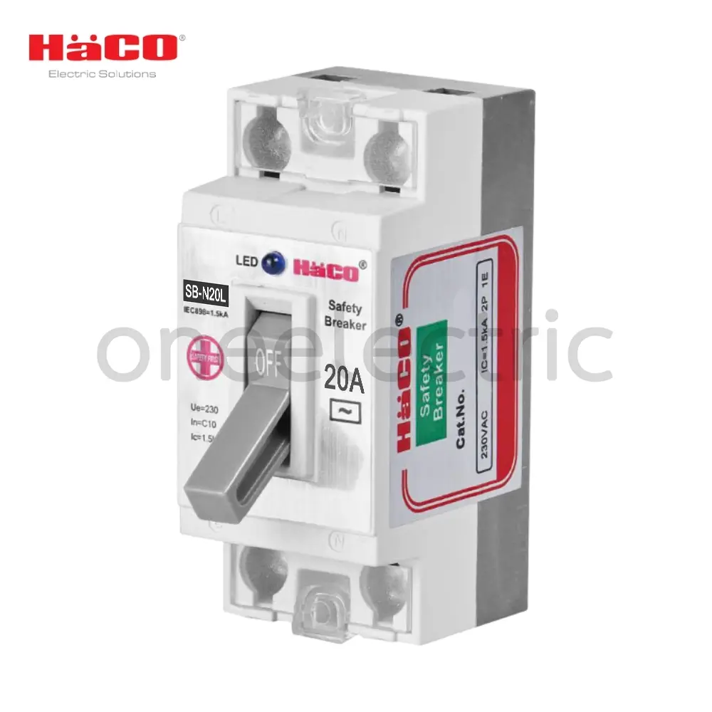 HACO SB-N20L เบรกเกอร์ SAFETY BREAKER 2P 20A