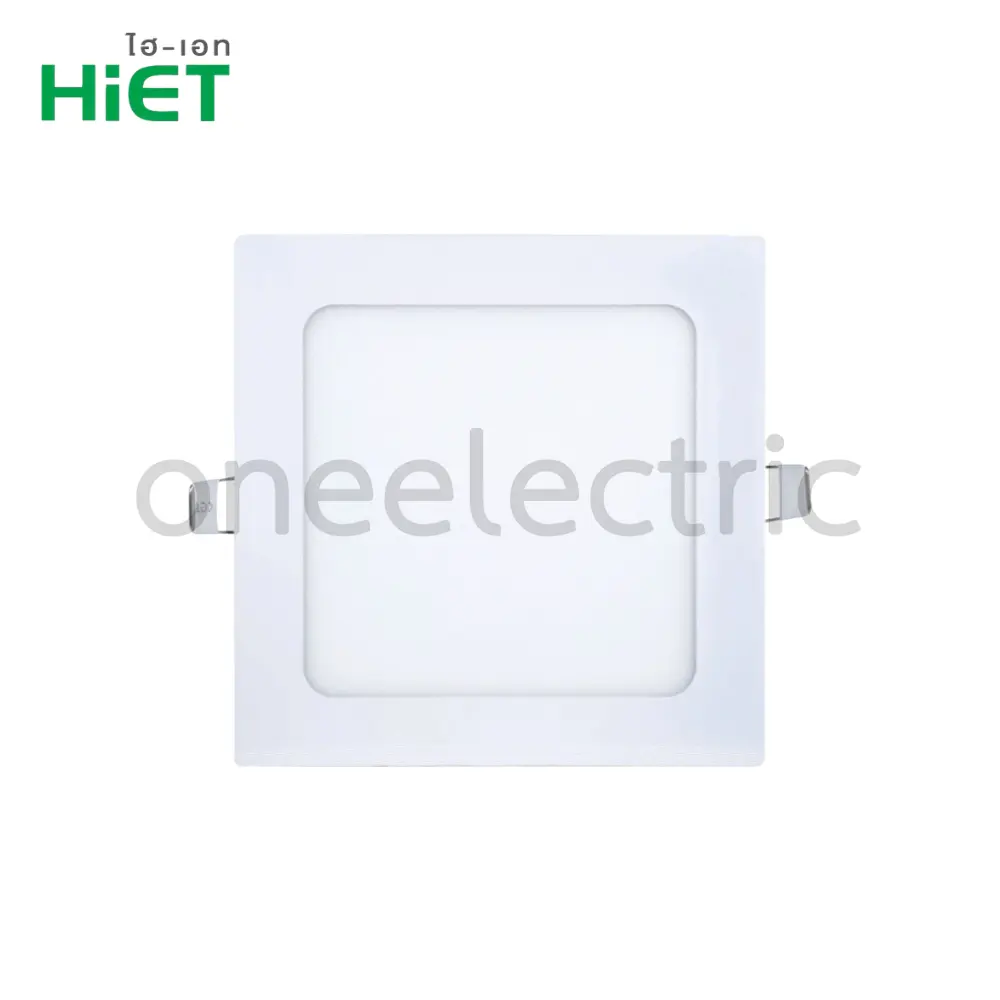 HIET โคมไฟ ดาวน์ไลท์ LED 5นิ้ว DAYLIGHT รุ่นหน้าสี่เหลี่ยม ขอบสีขาว 9W