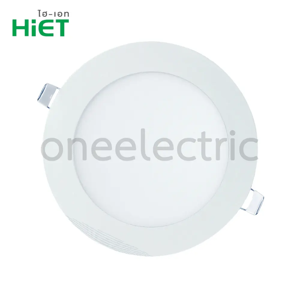 HIET โคมไฟ ดาวน์ไลท์ LED 6นิ้ว DAYLIGHT รุ่นหน้ากลม ขอบสีขาว 12W