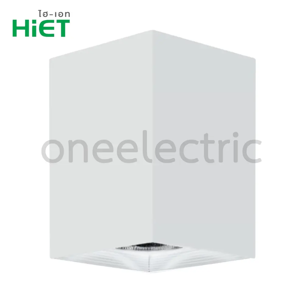 HIET-โคมไฟ-ดาวน์ไลท์-ติดลอย-ทรงสี่เหลี่ยม-E27-สีขาว-6นิ้ว.webp