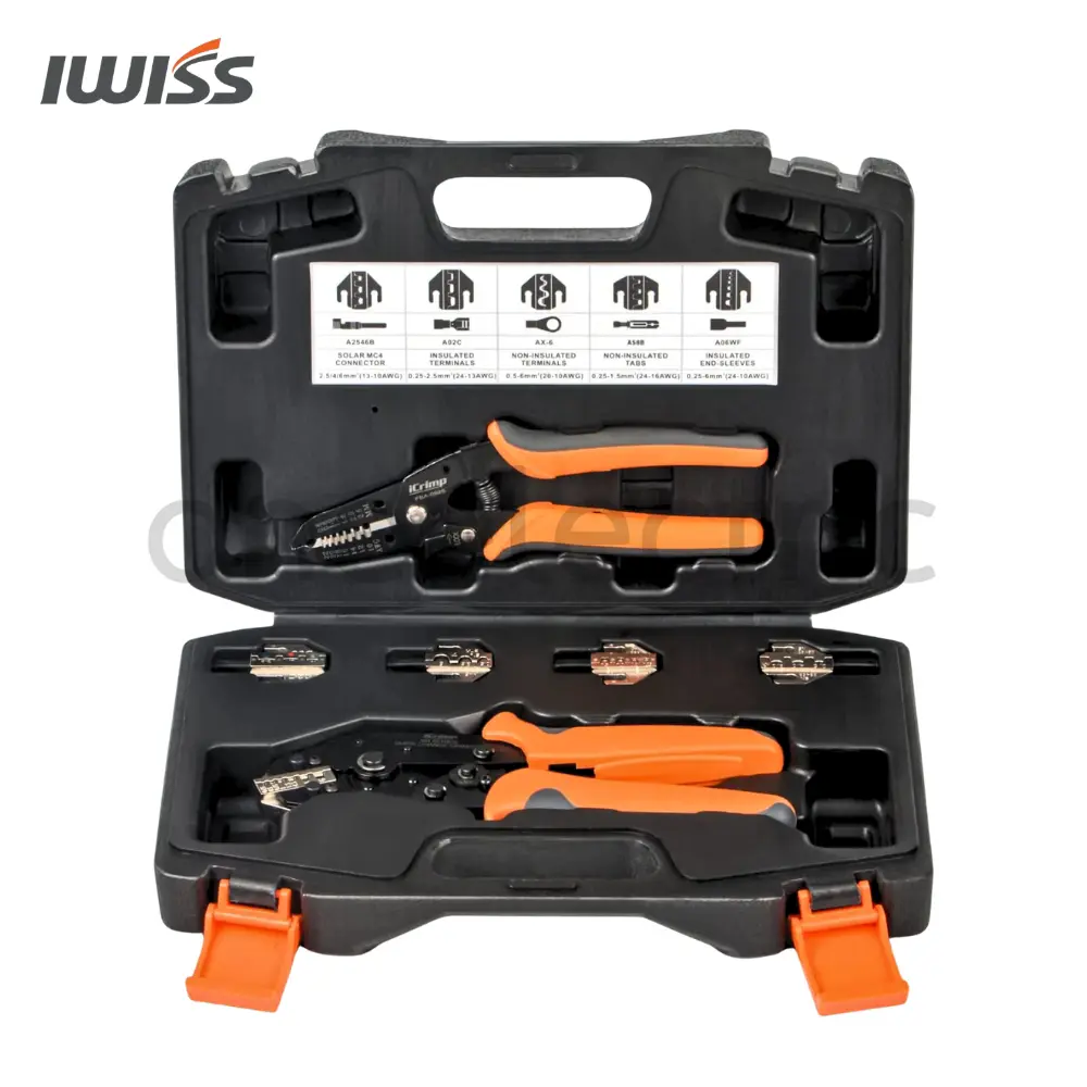 IWISS-SN-QC-ชุดคีมย้ำหางปลา-ชุดคีมย้ำเข้าหัว-MC4-CONNECTOR-แบบเปลี่ยนหัวได้-BOX-SET.webp