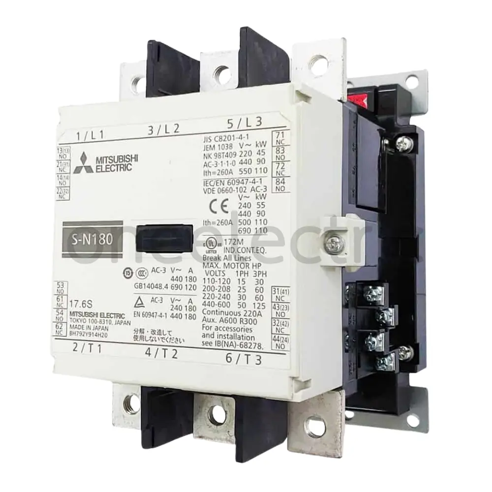 MITSUBISHI-S-N180-220V-แมกเนติก-มิตซูบิชิ-2NO-2NC.webp
