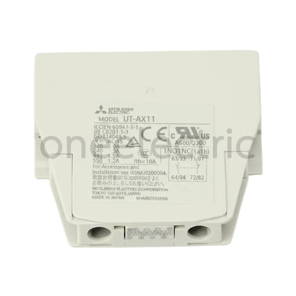MITSUBISHI-UT-AX11-คอนแทคช่วย-ติดด้านข้าง-(for-MAGNETIC)-1NO-1NC-มิตซูบิชิ.webp