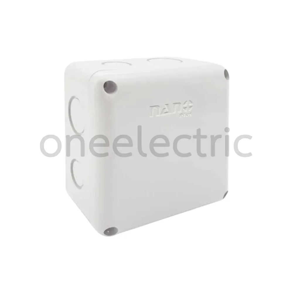 NANO 202W-NNP กล่องพักสายไฟ กันน้ำ 4x4นิ้ว สีขาว