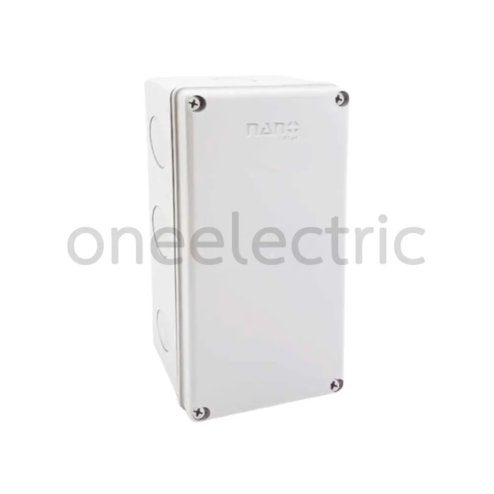 NANO 203W-NNP กล่องพักสายไฟ กันน้ำ 5x10นิ้ว สีขาว
