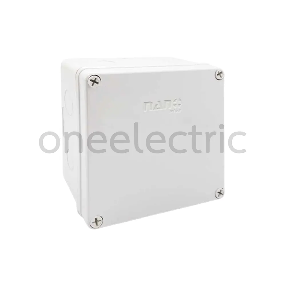 NANO 204W-NNP กล่องพักสายไฟ กันน้ำ 6x6นิ้ว สีขาว