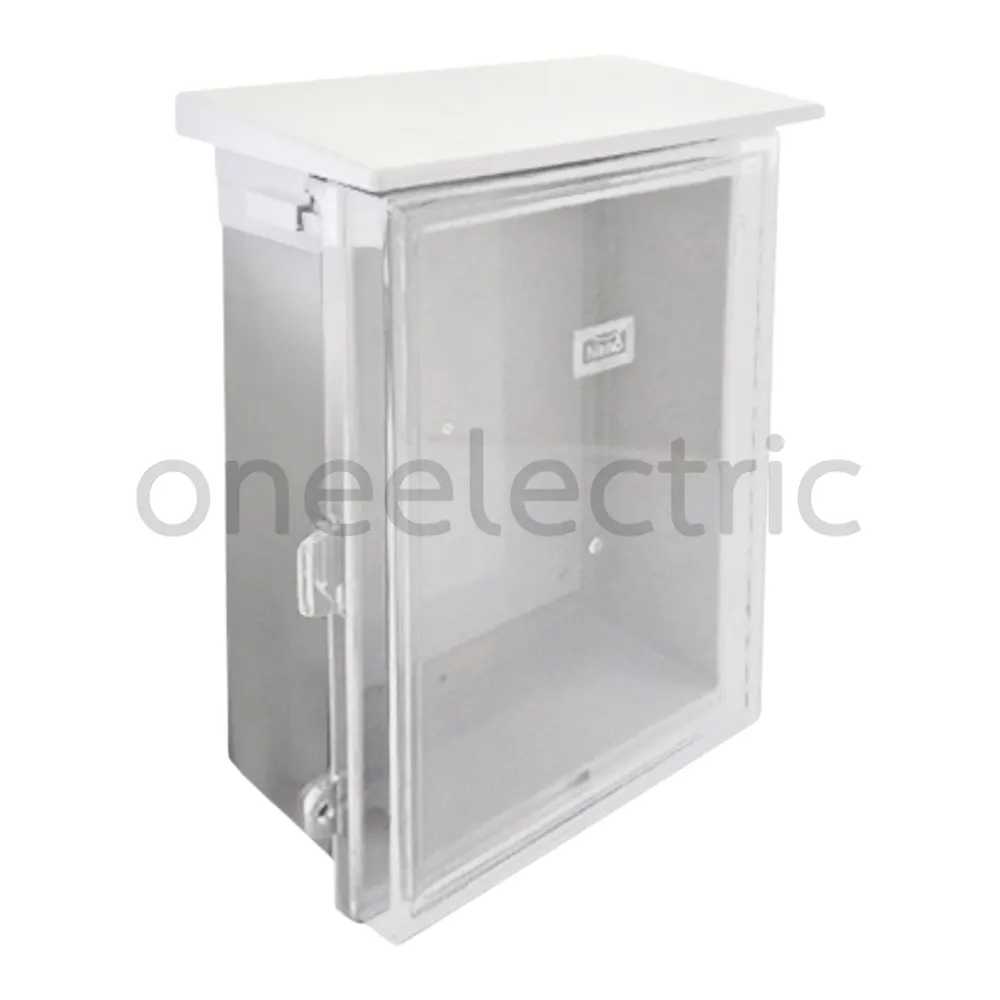 NANO NANO-103CW ตู้พลาสติก กันน้ำมีหลังคา รุ่นฝาใส 324x414x170mm (13x16.5x6นิ้ว)