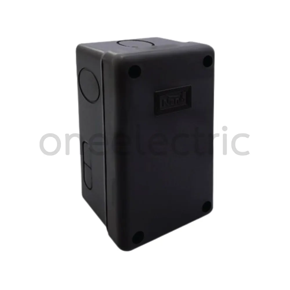 NANO NANO-201B กล่องพักสายไฟ กันน้ำ 2x4นิ้ว สีดำ