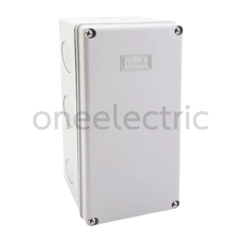 NANO NANO-203W กล่องพักสายไฟ กันน้ำ 5x10นิ้ว สีขาว
