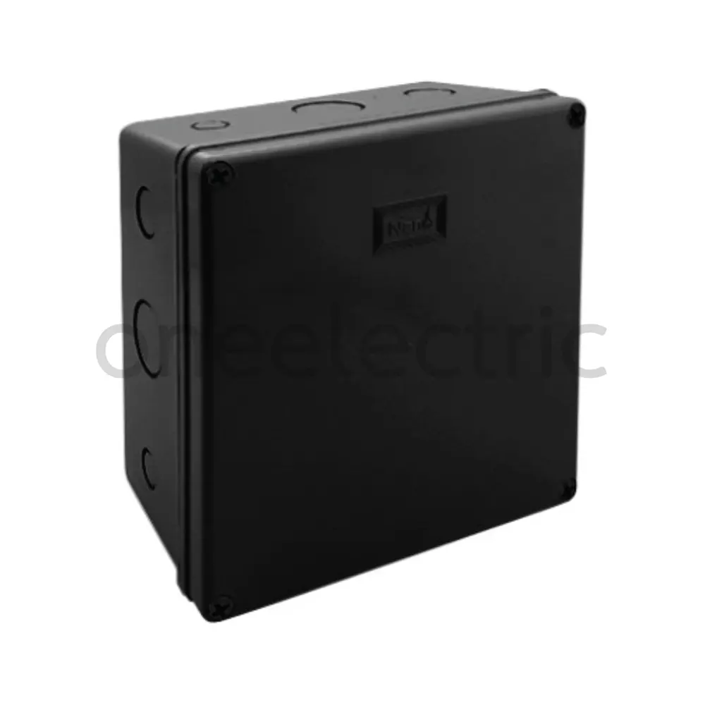 NANO NANO-206B กล่องพักสายไฟ กันน้ำ 8x8นิ้ว สีดำ