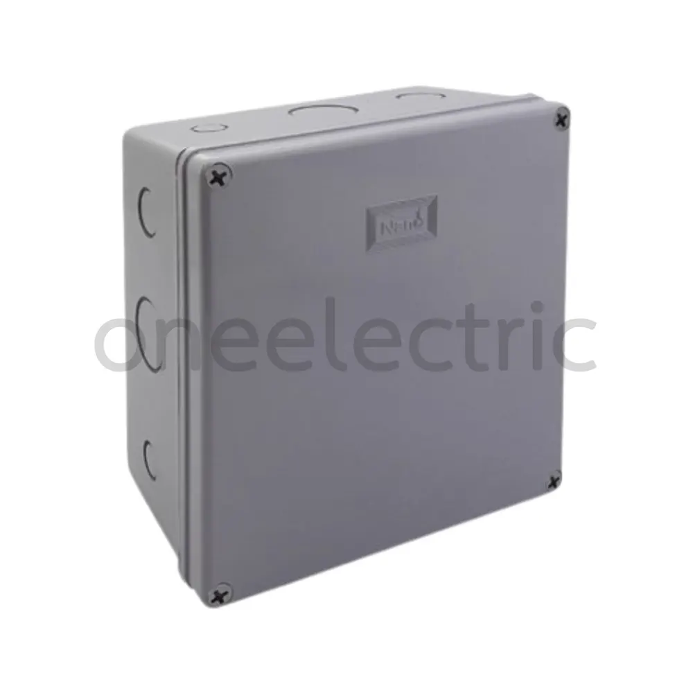 NANO NANO-206G กล่องพักสายไฟ กันน้ำ 8x8นิ้ว สีเทา