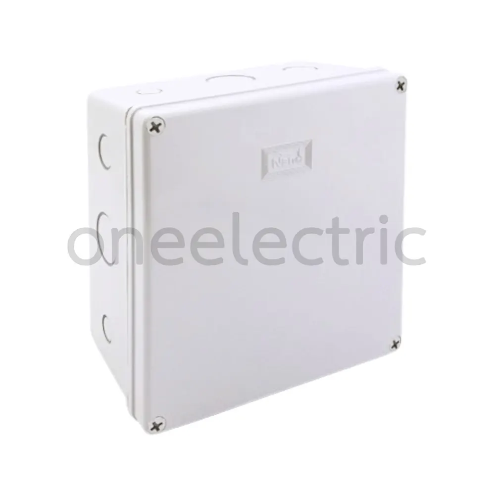 NANO NANO-206W กล่องพักสายไฟ กันน้ำ 8x8นิ้ว สีขาว