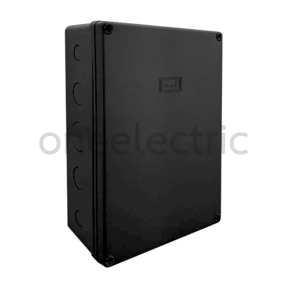 NANO NANO-207B กล่องพักสายไฟ กันน้ำ 8x12นิ้ว สีดำ