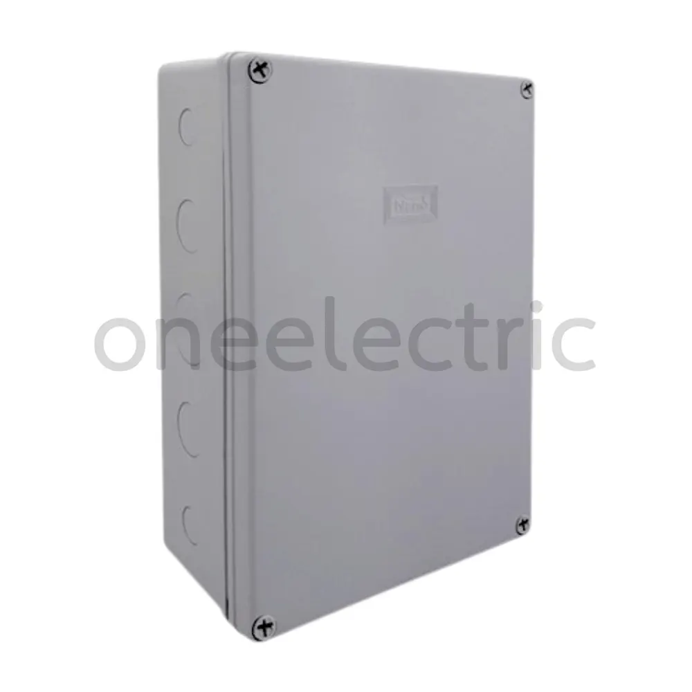 NANO NANO-207G กล่องพักสายไฟ กันน้ำ 8x12นิ้ว สีเทา