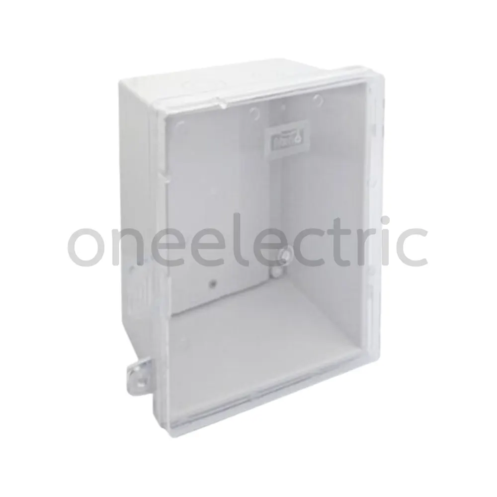 NANO NANO-22CW ตู้พลาสติก กันน้ำไม่มีหลังคา รุ่นฝาใส 186x237x125mm (7.5x9.5x5นิ้ว)