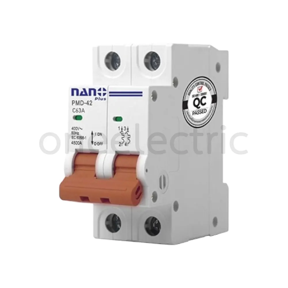 NANO PMD42C63 ลูกเซอร์กิตเบรกเกอร์ 2P 63A 10KA