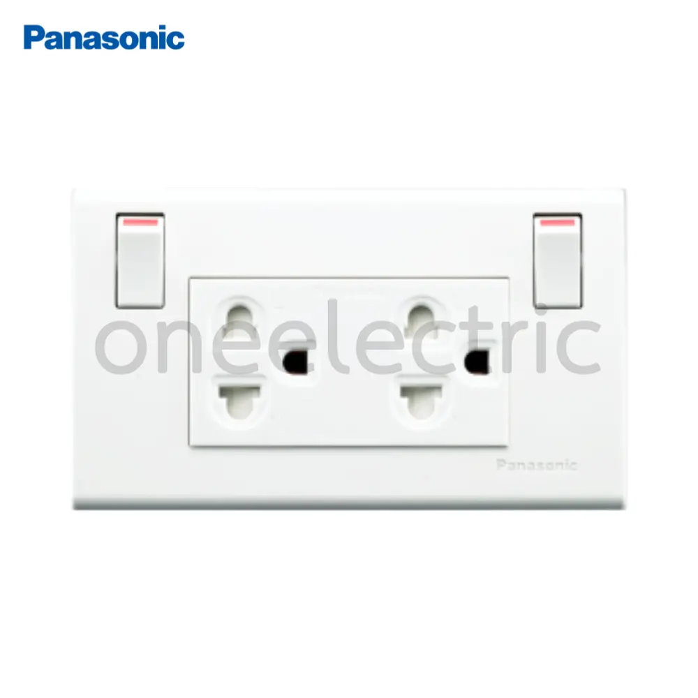 PANASONIC-WEGP1282-ปลั๊กกราวด์คู่แบบมีสวิตช์ควบคุม-WIDE-SERIES-พานาโซนิค.webp