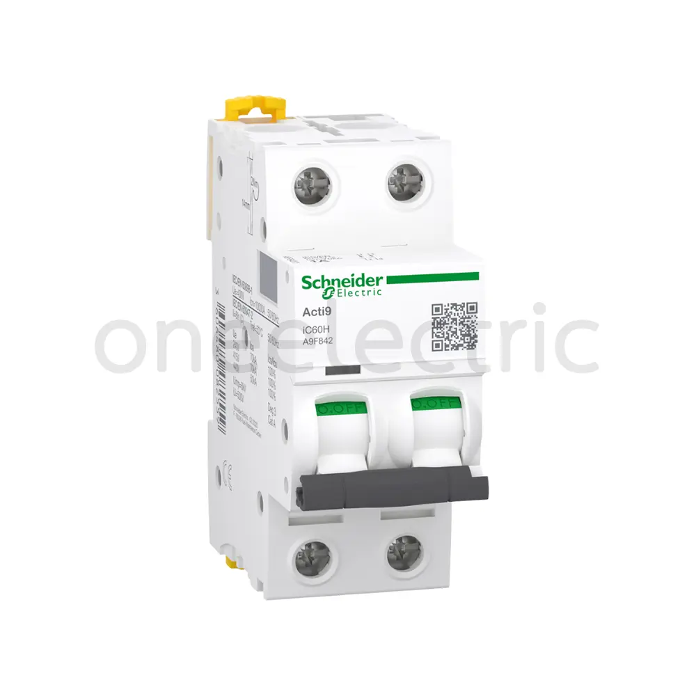 SCHNEIDER A9F84250 เซอร์กิตเบรกเกอร์ IC60H 2P 50A 10KA