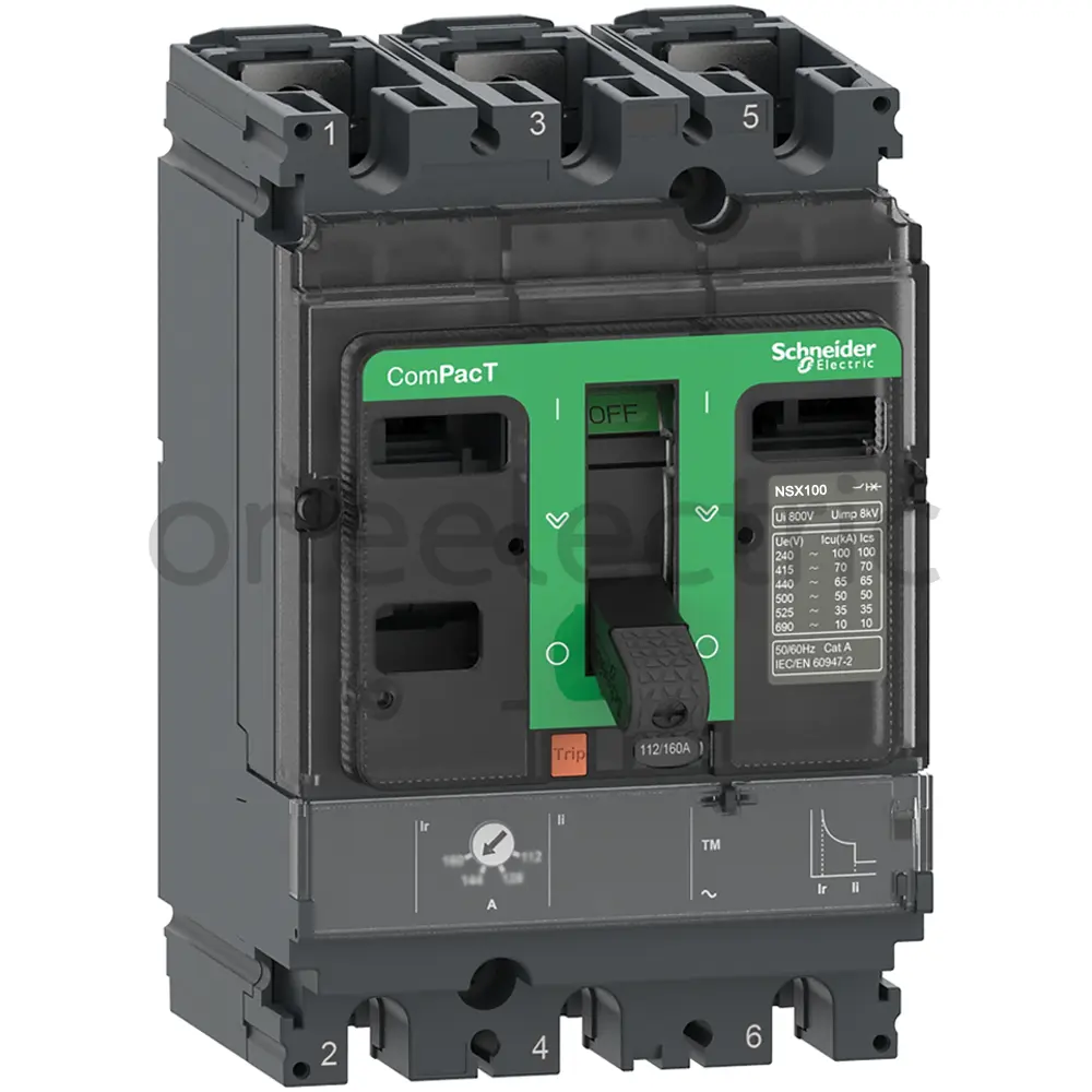 SCHNEIDER C10F3TM063 เบรกเกอร์ 3P 63A (44.1-63A) NSX100F รุ่นF TMD63D 36KA