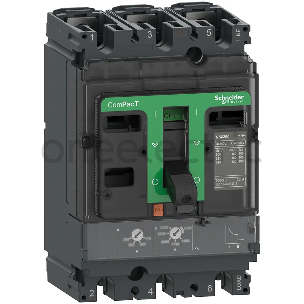 SCHNEIDER C25N3TM125 เบรกเกอร์ 3P 125A (87.5-125A) NSX250N รุ่นN TM125D 50KA