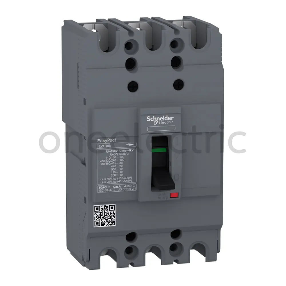 SCHNEIDER EZC100F3060 เบรกเกอร์ 3P 60A รุ่นF 10KA