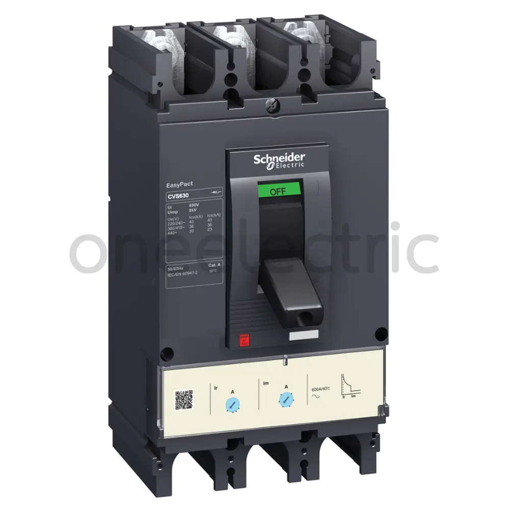 SCHNEIDER LV563316 เบรกเกอร์ 3P 600A CVS630N รุ่นN TM600D (420-600A) 50KA