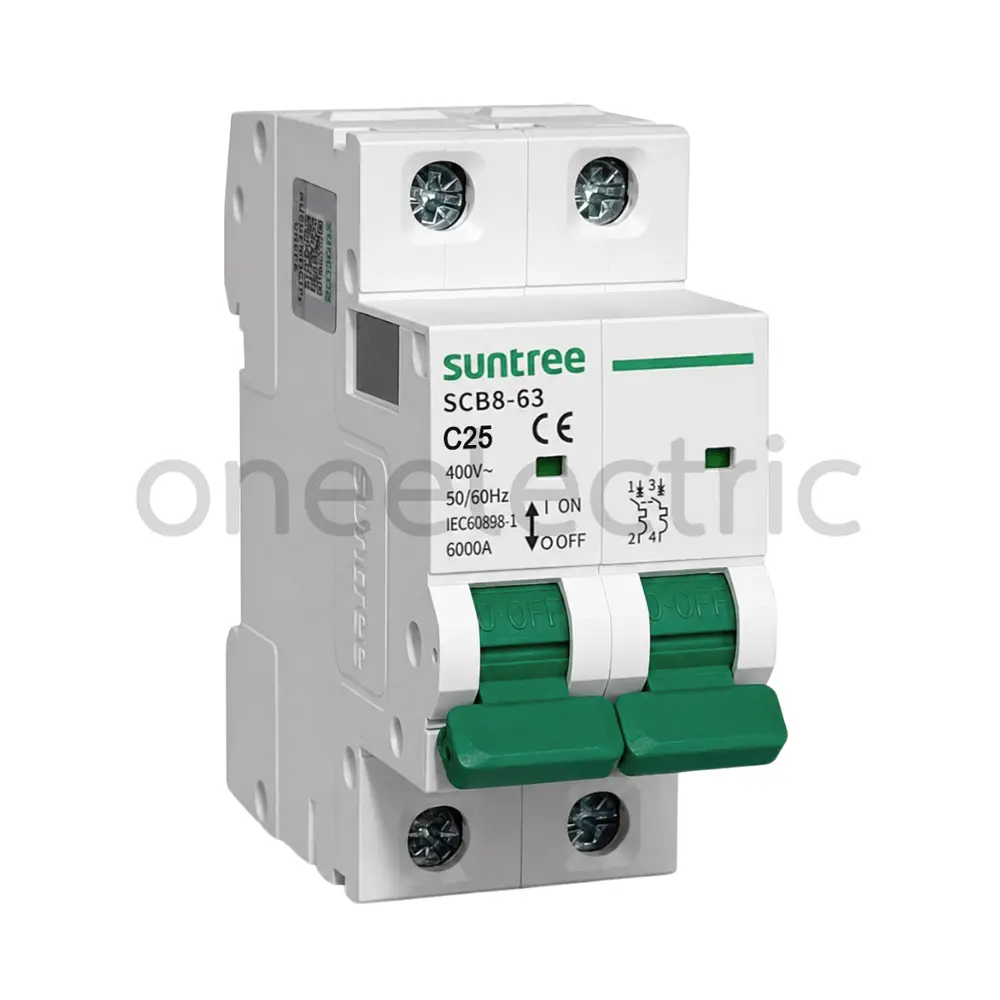 SUNTREE SCB8-63 เซอร์กิตเบรกเกอร์ 2P 25A