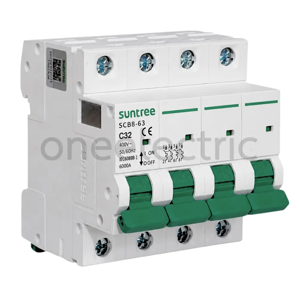 SUNTREE SCB8-63 เซอร์กิตเบรกเกอร์ 4P 32A