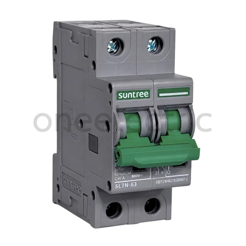 SUNTREE SL7N-63 เซอร์กิตเบรกเกอร์ 2P 800VDC 20A