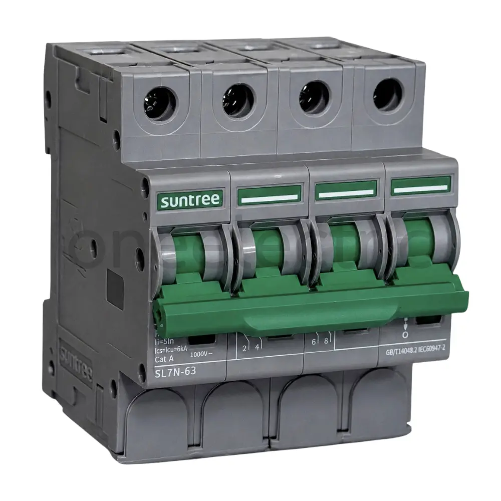 SUNTREE SL7N-63 เซอร์กิตเบรกเกอร์ 4P 1000VDC 25A