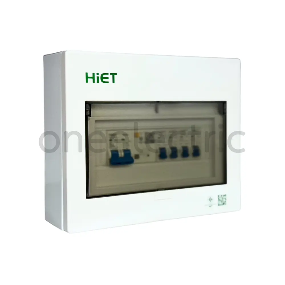 ตู้คอนซูเมอร์ กันดูด RCBO เมน 50A พร้อมลูกย่อย 4ตัว(16Ax2, 20Ax1, 32Ax1) HL-00-2009 HIET