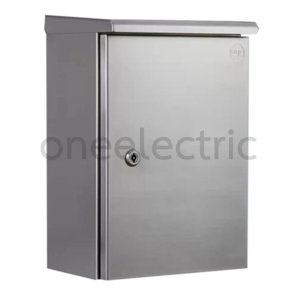 ตู้สแตนเลส กันน้ำ มีหลังคา (หลังคาเสมอฝา) เบอร์2 300x450x150 KBLR0002 KJL