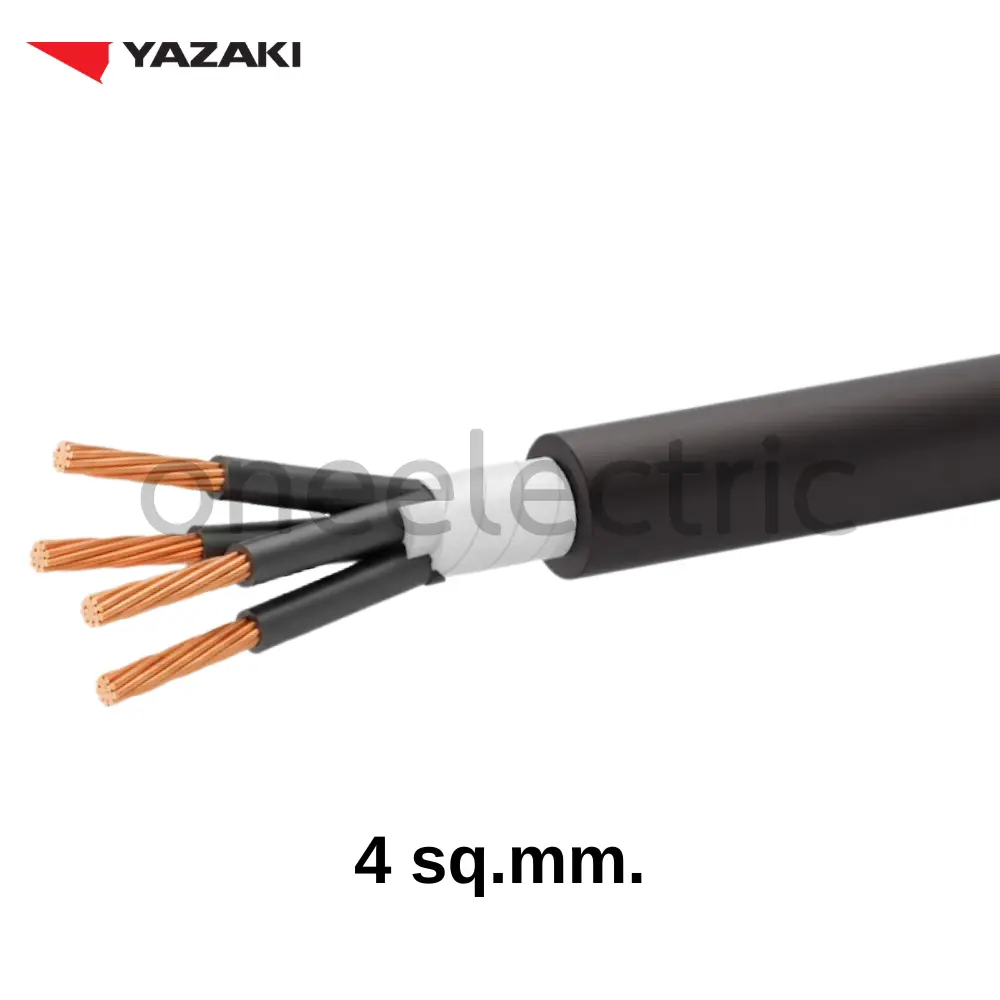 สายไฟ CVV 3x4 YAZAKI ยาซากิ