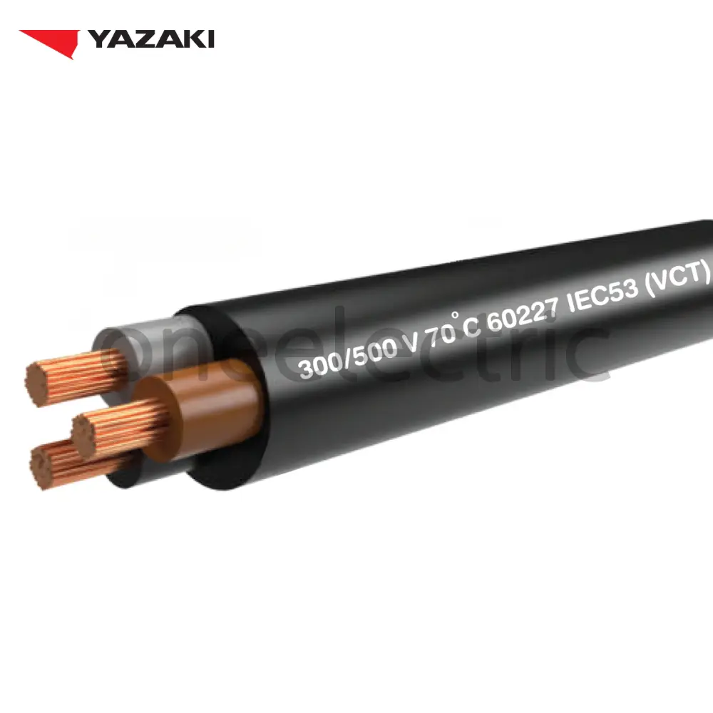 สายไฟ VCT 3x1 YAZAKI ยาซากิ (ม้วน = 100เมตร)