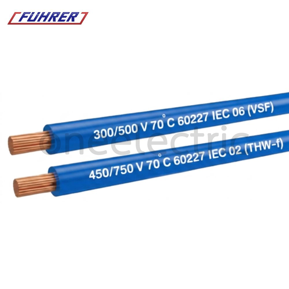 สายไฟ VSF 1x1 ฟูเลอร์ FUHRER (ม้วน = 100เมตร) สีฟ้า