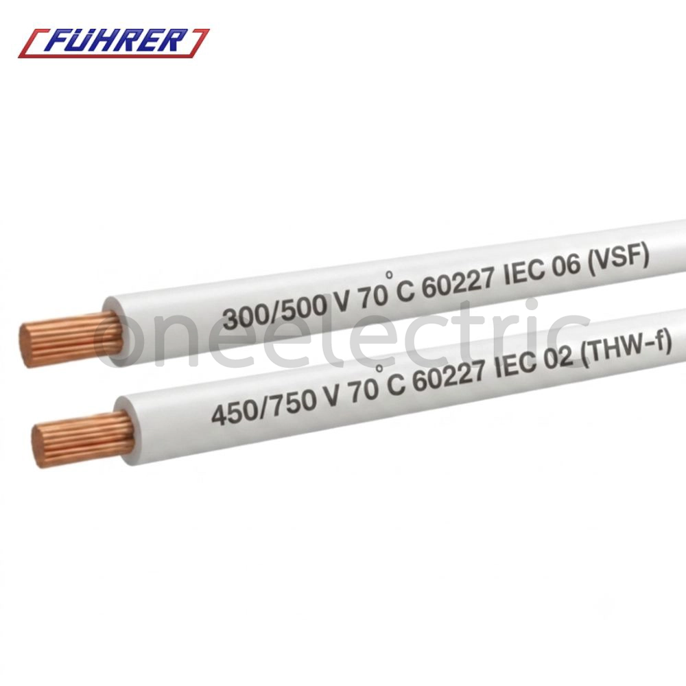 สายไฟ VSF 1x4 ฟูเลอร์ FUHRER (ม้วน = 100เมตร) สีขาว